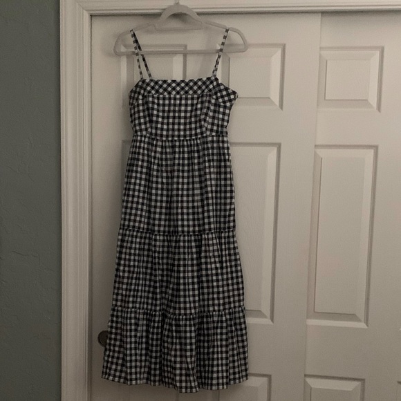 J Crew Dark Navy & White Dress